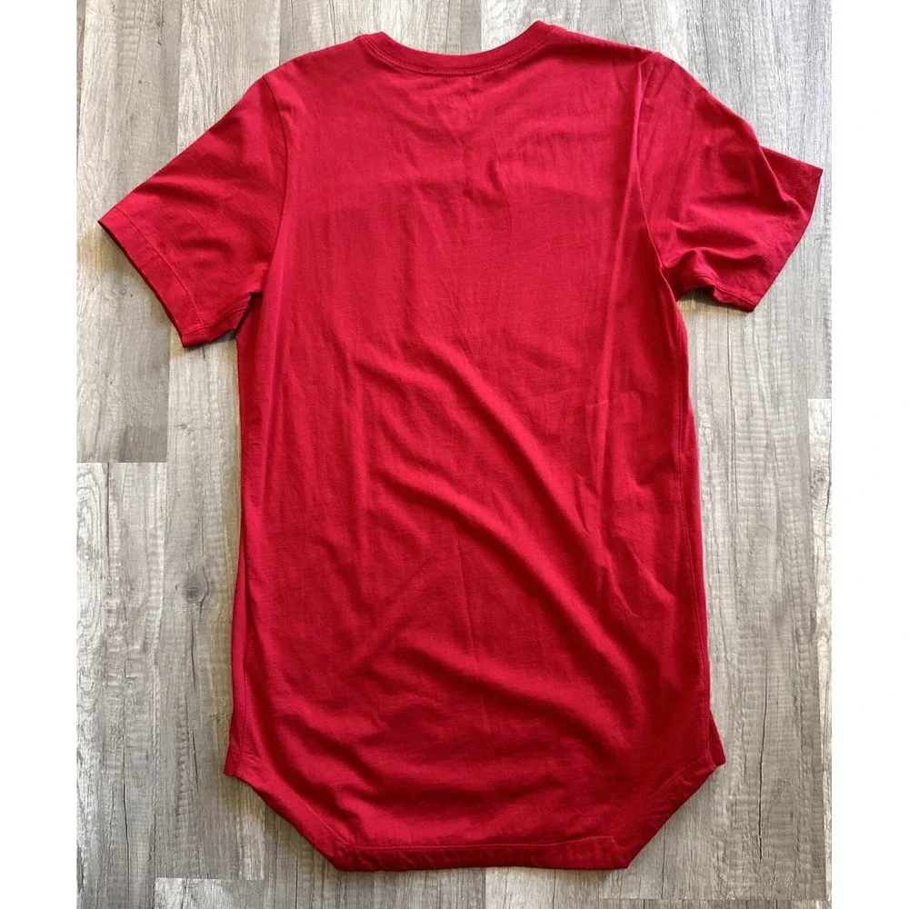 Rare Air Jordan T-Shirt Mens Small Red Cotton Box Logo Crew Neck‎ CJ9624-687